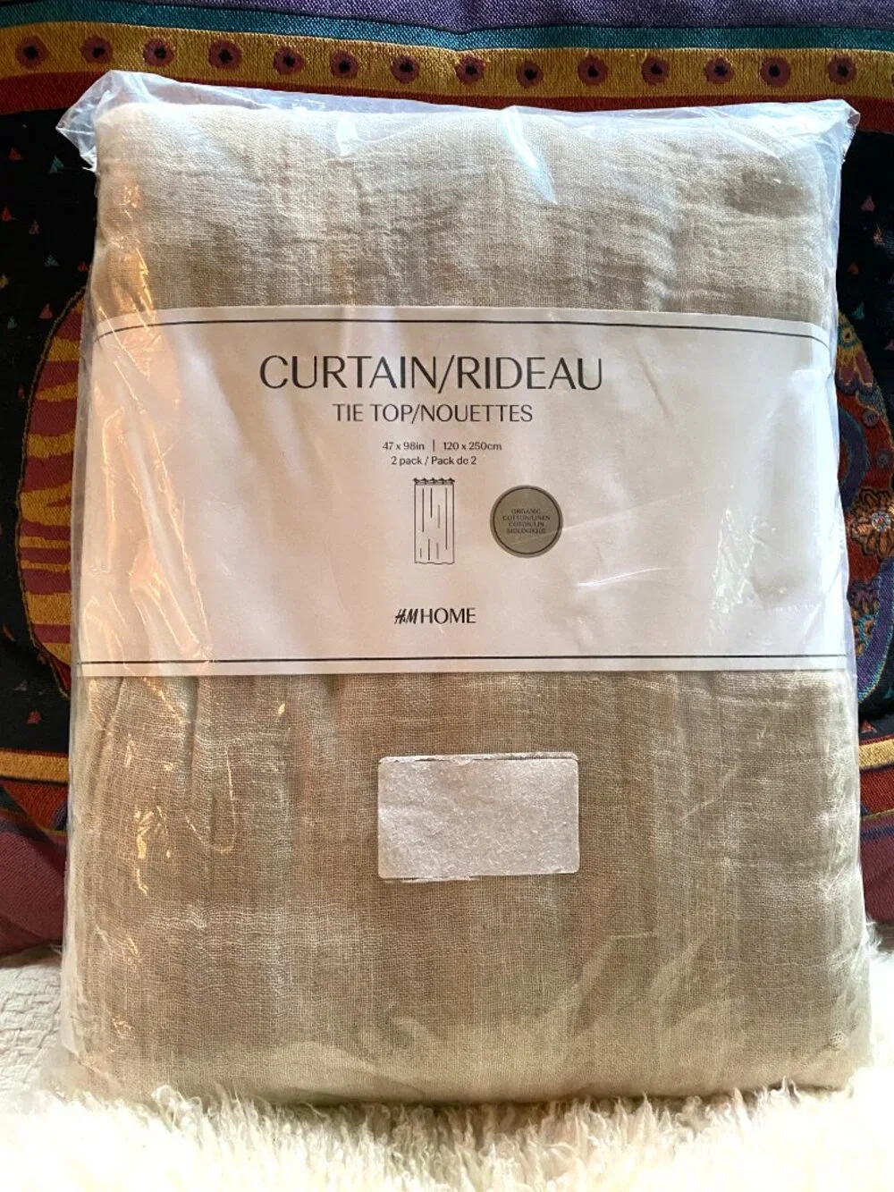 H&M Home Organic Cotton & Linen Long Curtains